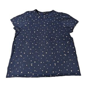 Polo Ralph Lauren Women's Large Stars Cotton T-Shirt Blue 4th Forth July America